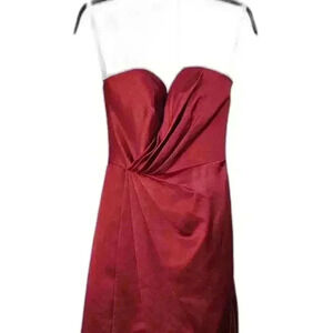 David's bridal sleeveless size 2 red mini dress